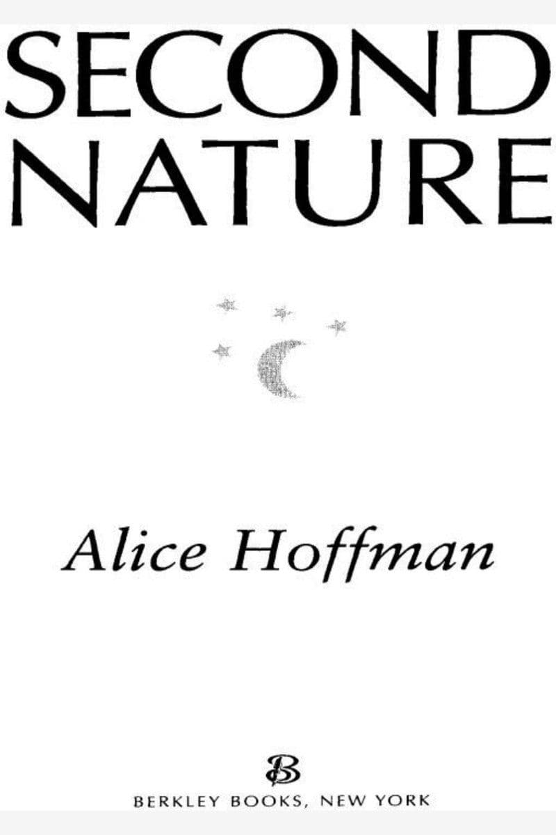 Alice Hoffman - Second Nature - 1998 [EN]