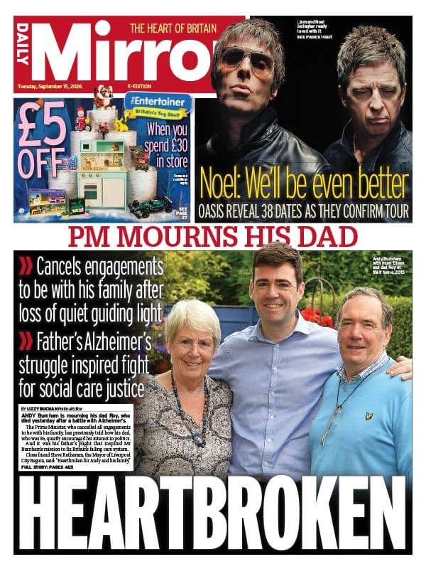 Daily Mirror Notebook - 15 September 2026