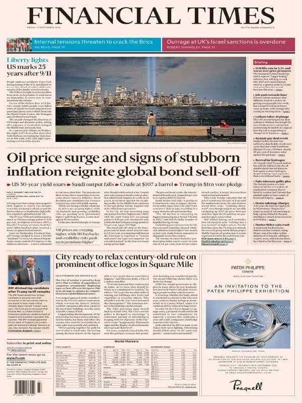 Financial Times UK - 11 September 2026