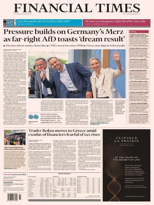Financial Times UK - 8 September 2026