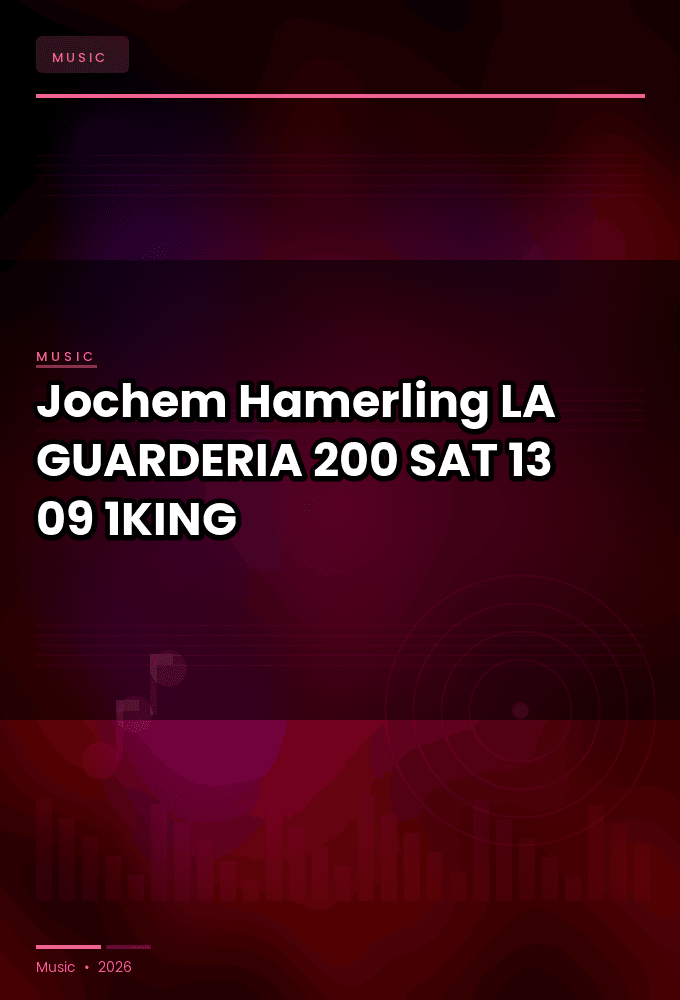 Jochem_Hamerling-LA_GUARDERIA_200-SAT-13-09-2026-1KING