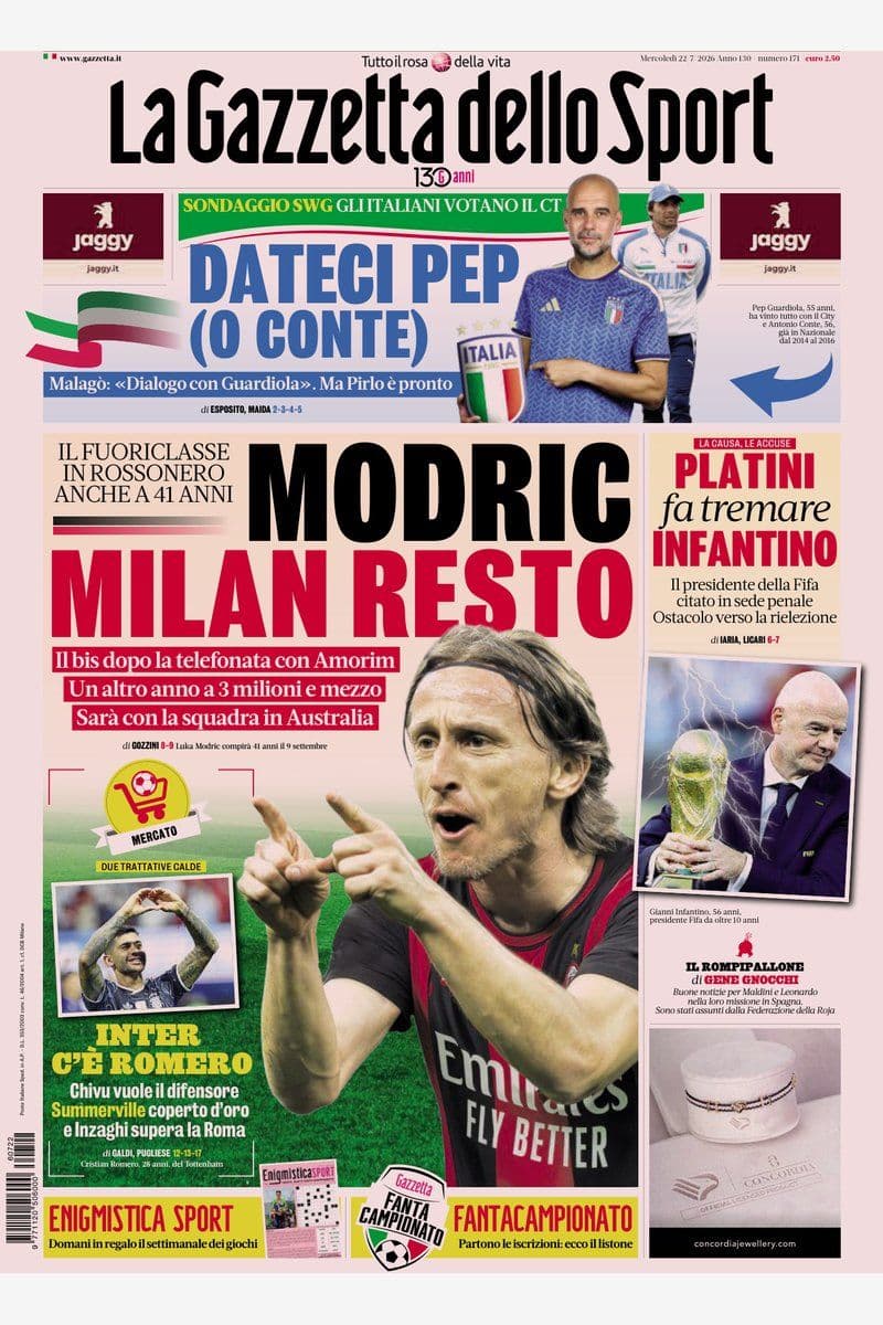 La Gazzetta Dello Sport - 22 July 2026 [IT]