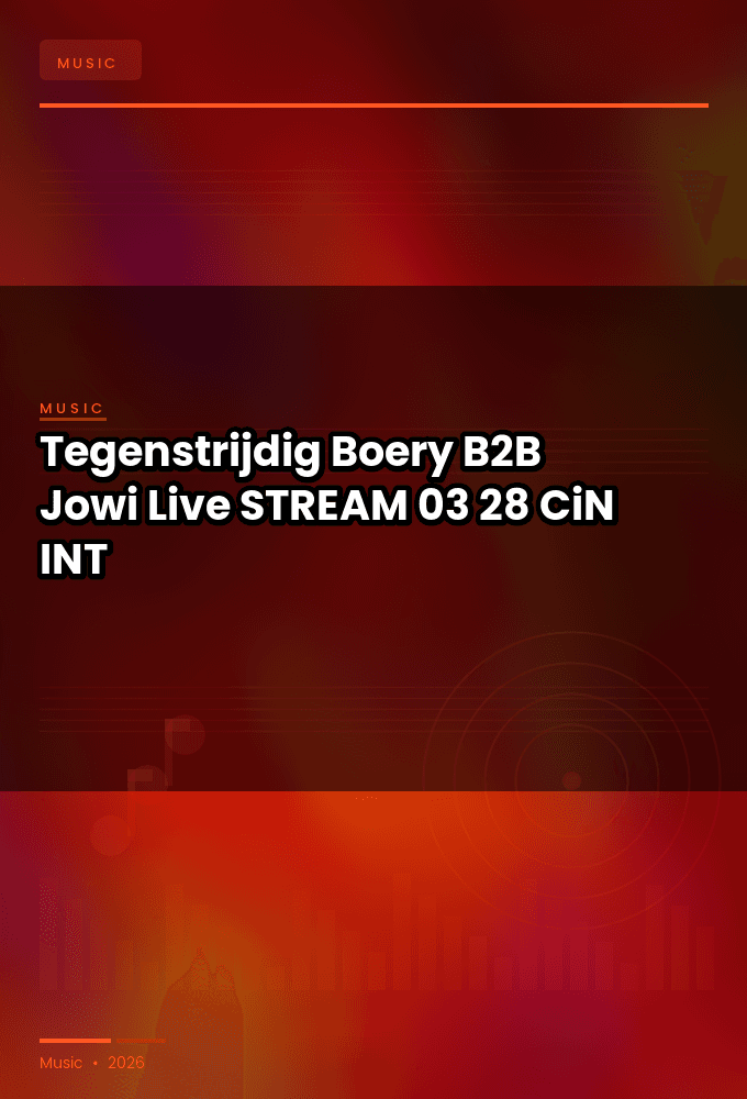 Tegenstrijdig_2026-Boery_B2B_Jowi_Live-STREAM-03-28-2026-CiN_INT