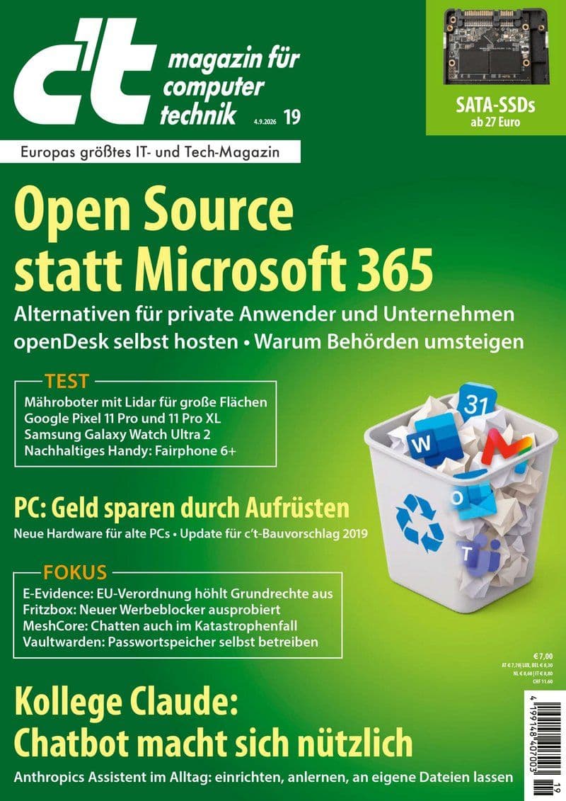 ct Magazin fuer Computertechnik - German Magazine No.19, 2026 [DE]
