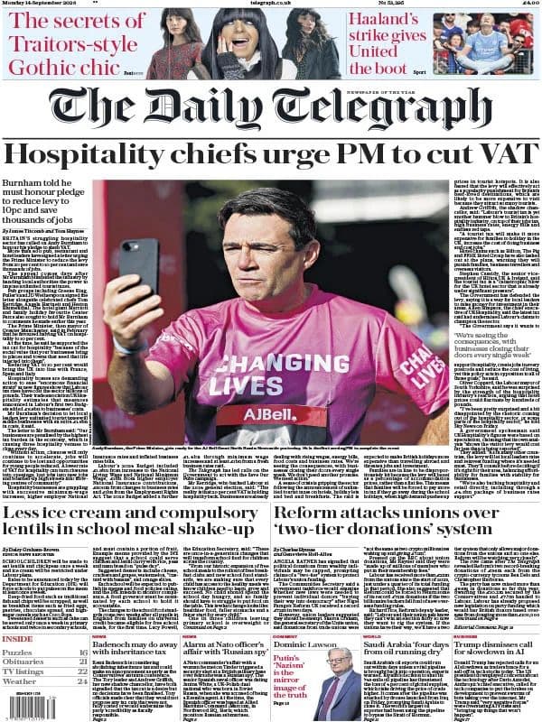 The Daily Telegraph - 14 September 2026