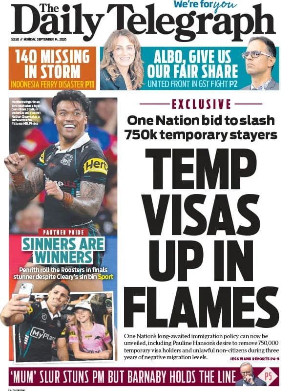 The Daily Telegraph Australia - 14 September 2026