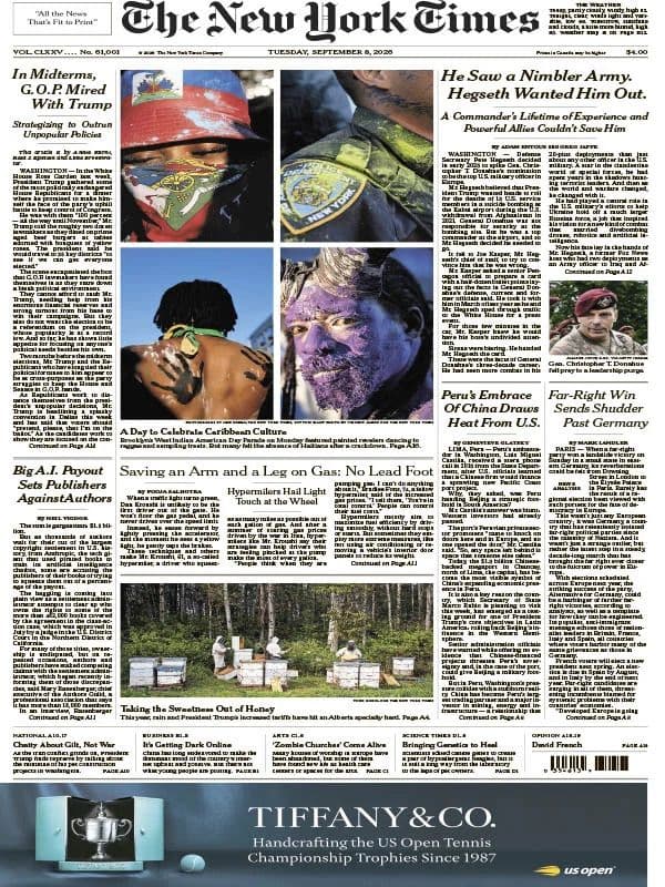 The New York Times International - 08 September 2026